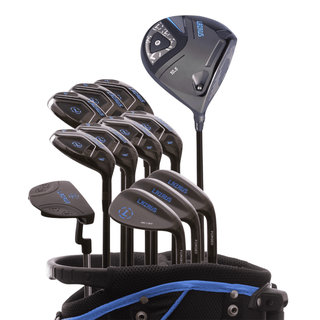 Lazrus Golf 13 pc Set - Laz2 Driver, 3 Wedges Set, Hybrids (4-PW), Putter & Bag (optional)