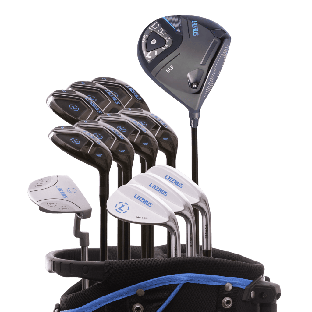 Lazrus Golf 13 pc Set - Laz2 Driver, 3 Wedges Set, Hybrids (4-PW), Putter & Bag (optional)