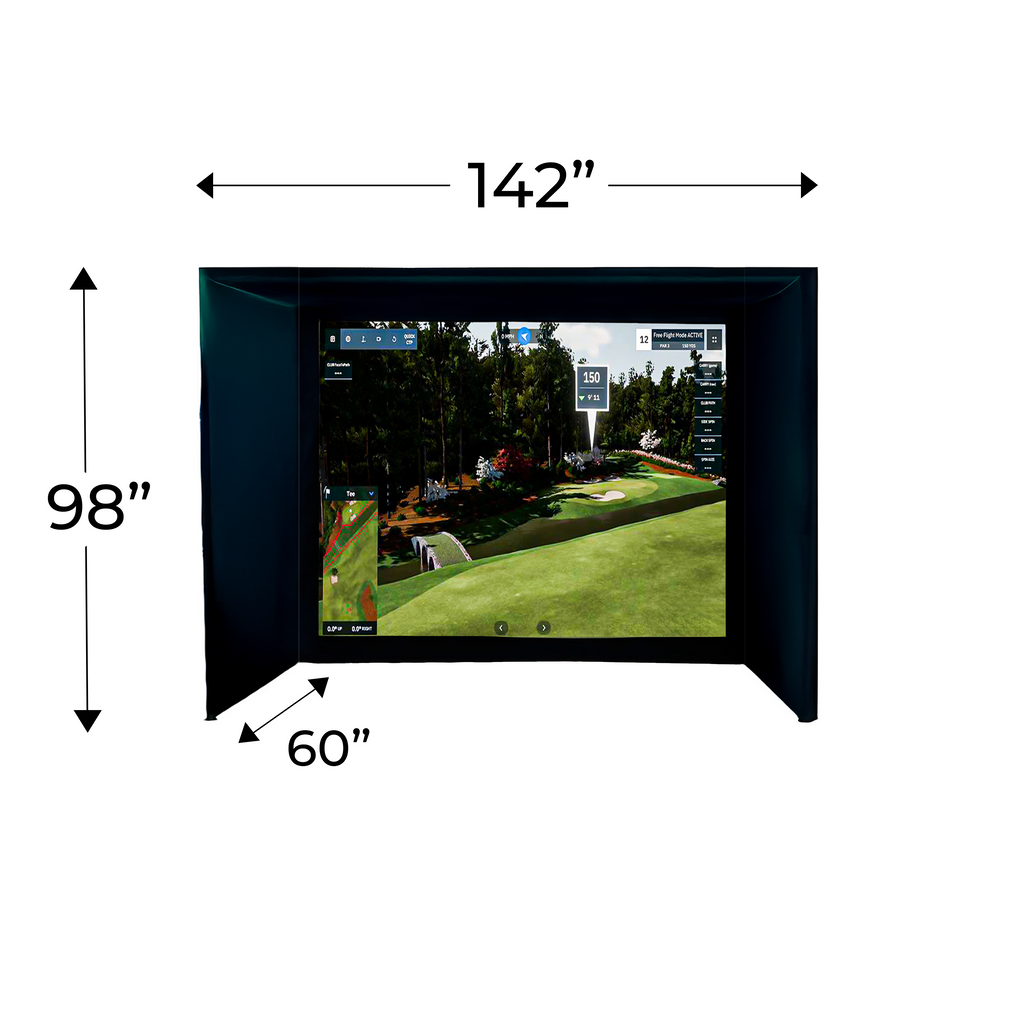Elite Eagle 12 Golf Simulator Enclosure - Premium Features