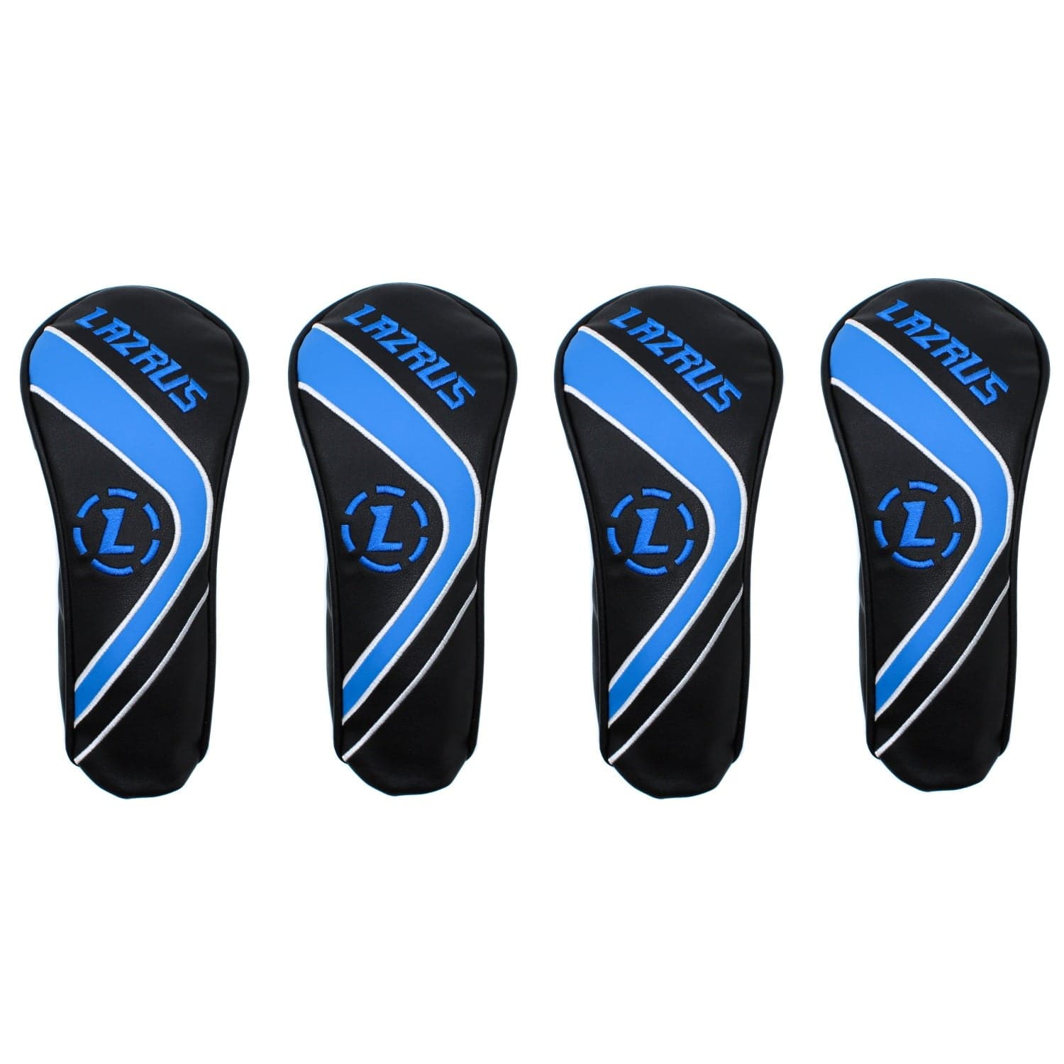 Lazrus Premium Black Hybrid Wood Head Covers | Individuals or Sets