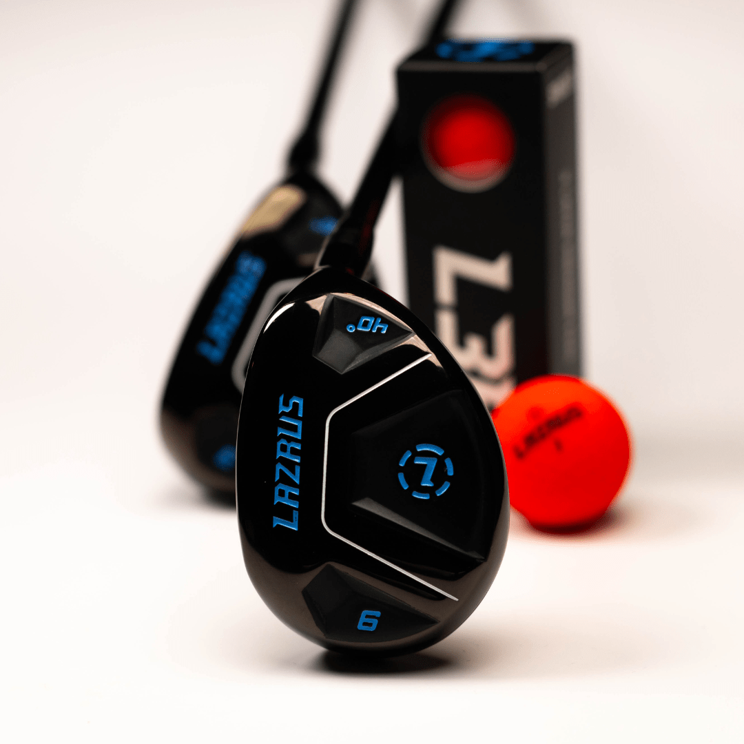 Lazrus Golf 8 pc Set - LAZ2 Driver, 6-PW Irons or 6-PW Hybrids, 52° Wedge, Putter